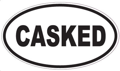 CASKED - Oval Sticker
