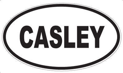 CASLEY - Oval Sticker