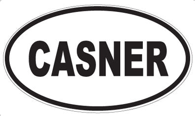 CASNER - Oval Magnet
