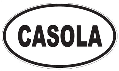 CASOLA - Oval Sticker
