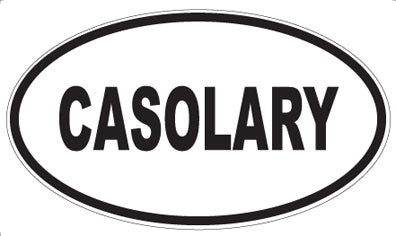 CASOLARY - Oval Sticker