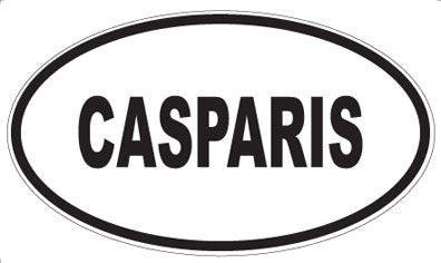 CASPARIS - Oval Sticker
