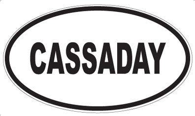 CASSADAY - Oval Magnet