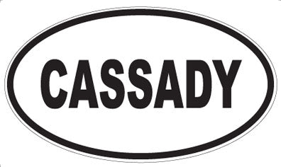 CASSADY - Oval Magnet