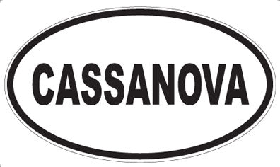 CASSANOVA - Oval Sticker