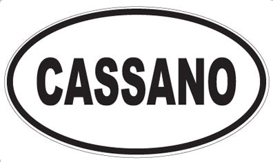 CASSANO - Oval Magnet