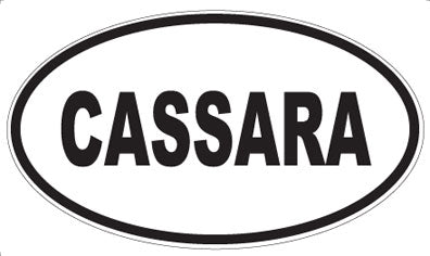 CASSARA - Oval Sticker
