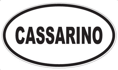 CASSARINO - Oval Sticker
