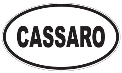 CASSARO - Oval Sticker