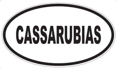 CASSARUBIAS - Oval Magnet