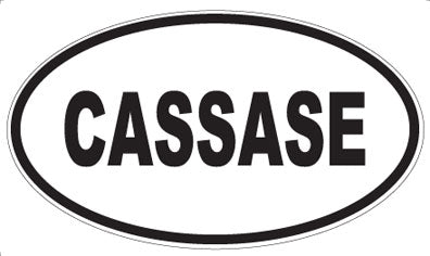 CASSASE - Oval Sticker