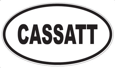 CASSATT - Oval Sticker