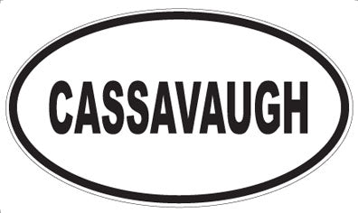 CASSAVAUGH - Oval Magnet
