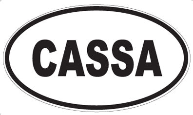 CASSA - Oval Magnet