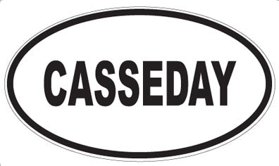 CASSEDAY - Oval Magnet