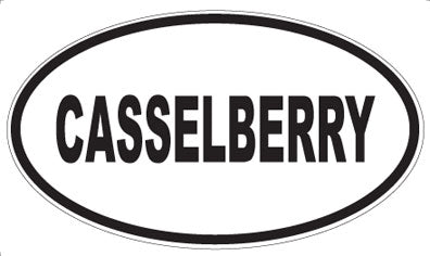 CASSELBERRY - Oval Sticker