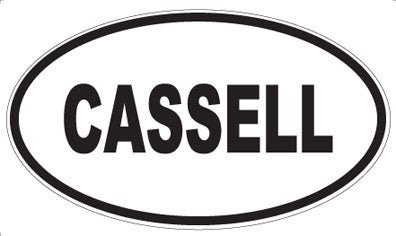 CASSELL - Oval Sticker