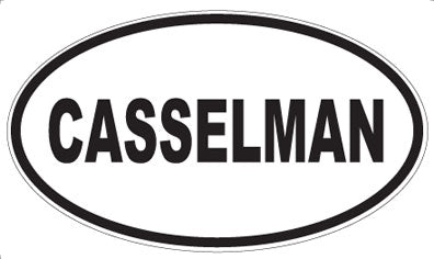 CASSELMAN - Oval Sticker