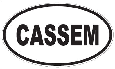 CASSEM - Oval Sticker
