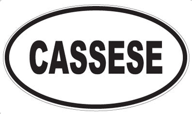 CASSESE - Oval Sticker