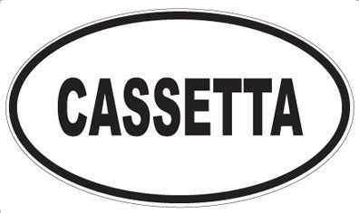 CASSETTA - Oval Magnet
