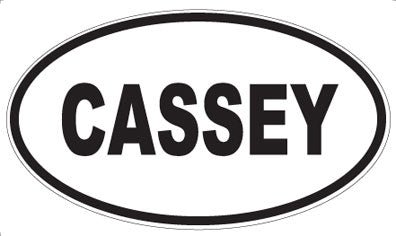 CASSEY - Oval Sticker