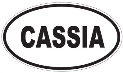 CASSIA - Oval Sticker