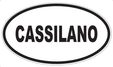 CASSILANO - Oval Sticker