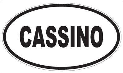 CASSINO - Oval Sticker