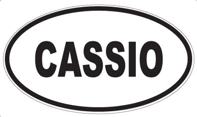 CASSIO - Oval Sticker