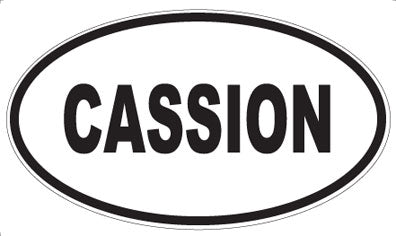 CASSION - Oval Sticker