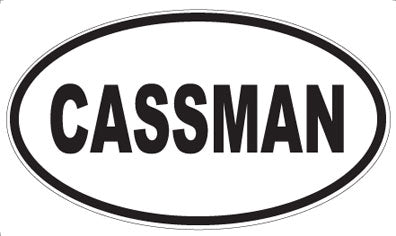 CASSMAN - Oval Sticker