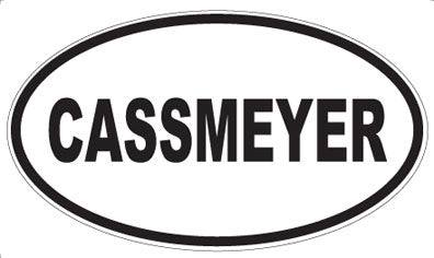 CASSMEYER - Oval Magnet