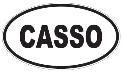 CASSO - Oval Sticker