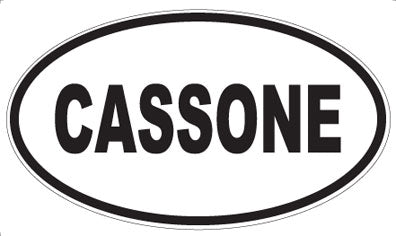 CASSONE - Oval Sticker