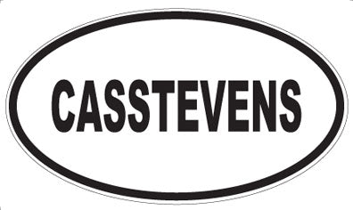 CASSTEVENS - Oval Sticker