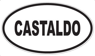 CASTALDO - Oval Sticker