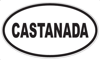 CASTANADA - Oval Magnet