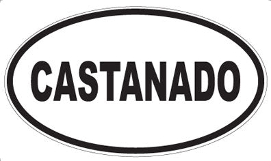 CASTANADO - Oval Magnet