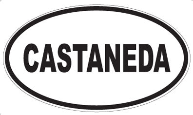 CASTANEDA - Oval Magnet