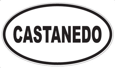 CASTANEDO - Oval Sticker