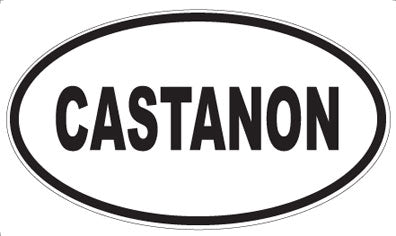 CASTANON - Oval Sticker