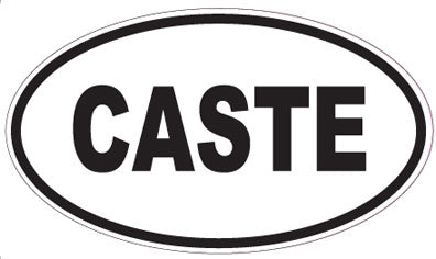 CASTE - Oval Sticker