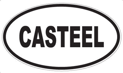 CASTEEL - Oval Sticker