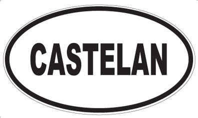 CASTELAN - Oval Magnet