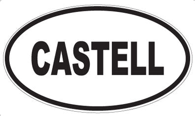 CASTELL - Oval Sticker