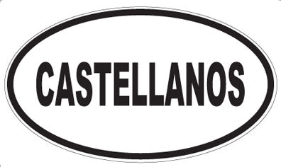CASTELLANOS - Oval Sticker