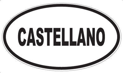 CASTELLANO - Oval Magnet