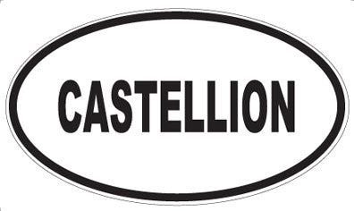 CASTELLION - Oval Sticker