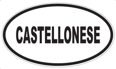 CASTELLONESE - Oval Sticker